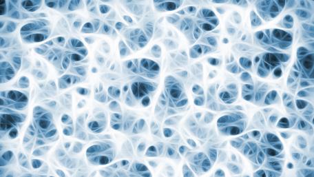 Magical blue fractal art wallpaper