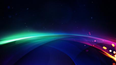 Ethereal Blue Horizon Glow Artworks wallpaper