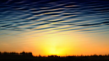Sunset reflection wallpaper
