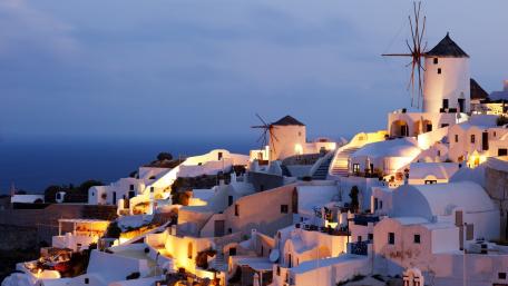 Santorini wallpaper