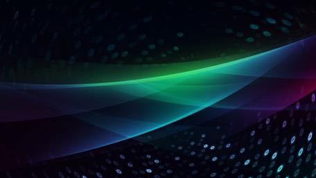 Vibrant Digital Glow Waves wallpaper
