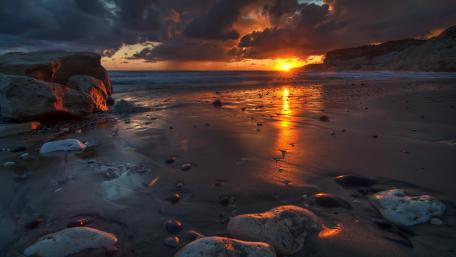 Kourion Beach in Cyprus wallpaper