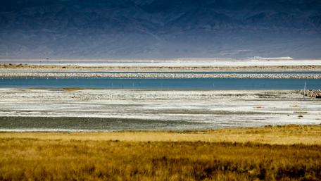 Tranquil Beauty of the Salt Lake wallpaper
