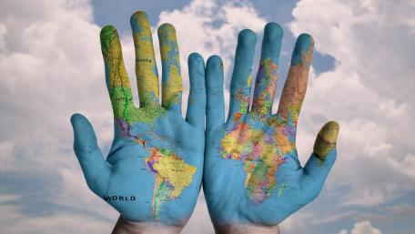 World in Hand wallpaper