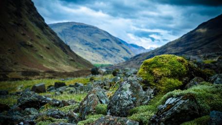 Majestic Highland Valley Landscape wallpaper