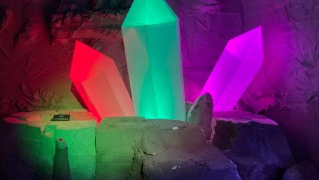 Colorful Glowing Crystals wallpaper