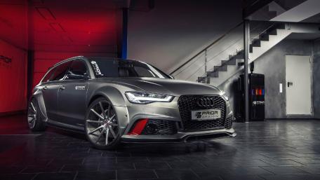 Sophisticated Audi RS6 in a Sleek Environment wallpaper