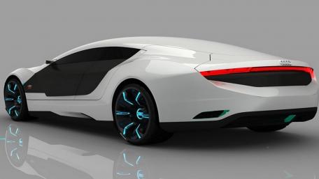 White Audi A9 wallpaper
