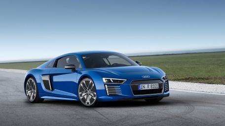 Sleek Blue Audi R8 Wallpaper for Car Enthusiasts wallpaper