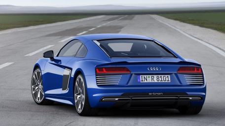 Sleek Audi R8 e-tron on an Open Road wallpaper