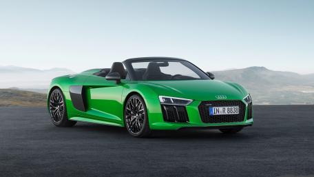 Sleek Audi R8 Spyder Under the Open Sky wallpaper