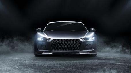 Sleek Audi R8 in Dramatic Lighting wallpaper