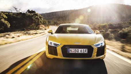 Ultimate Audi R8 Driving Experience in Nature wallpaper