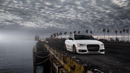 Audi S4 on Scenic Oceanside Road wallpaper