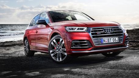 Sleek Audi Q5 by the Shoreline wallpaper