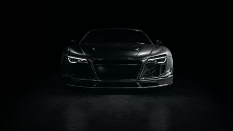 Sleek Audi R8 in Mysterious Darkness wallpaper