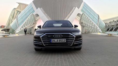 Sleek Audi A8 Captured in Urban Elegance wallpaper
