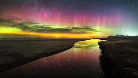 Polar Lights Over Denmark wallpaper
