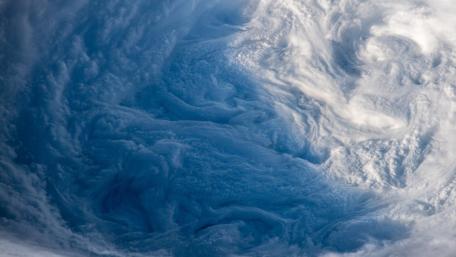 Inside the Eye of Super Typhoon Trami wallpaper