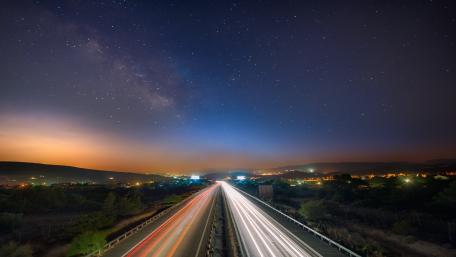 Starry Night Over the Speedway wallpaper