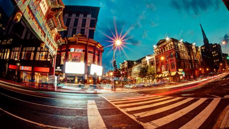 Washington D.C. with Fisheye lens wallpaper