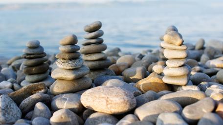 Balanced Serenity at the Water's Edge wallpaper