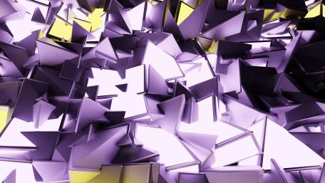 Vibrant Geometric Harmony in Abstract Space wallpaper