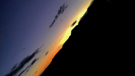 Stunning Sunset Over Serene Landscape wallpaper