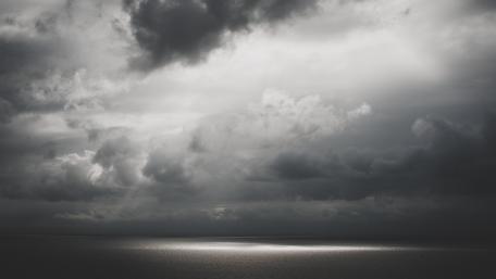 Sad grey cloudy sky wallpaper