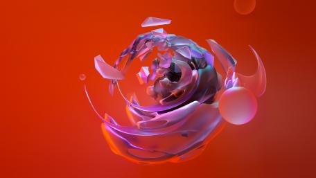 3D shapes wallpaper