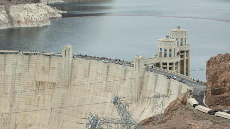 Hoover Dam seen from the Hoover Dam Bypass wallpaper