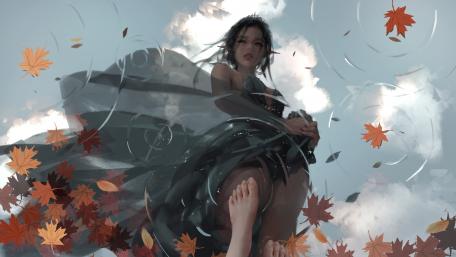 Autumn Whispers in the Enchanted Realm wallpaper