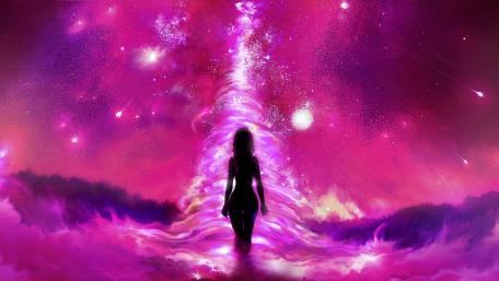 Timeless Voyage through the Cosmos wallpaper