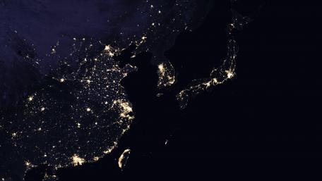 East Asia's Night Lights 2016 wallpaper