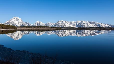 Grand Teton National Park reflection wallpaper