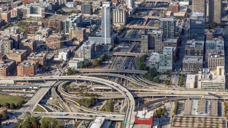 Chicago's Jane Byrne Interchange wallpaper