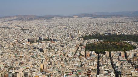 View of Athens from Mount Lycabettus wallpaper