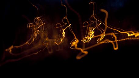 Enigmatic Night Light Dance wallpaper