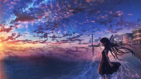 Solar Night Sky Elegance wallpaper
