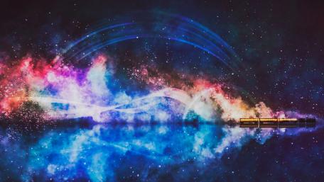 Cosmic Symphony of Colors and Light wallpaper