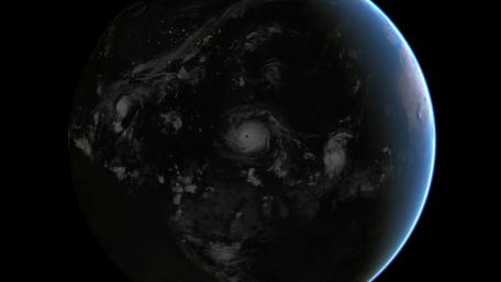 Hurricane Irma at Night wallpaper