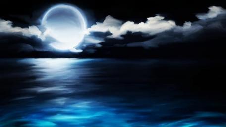 Ocean at night wallpaper