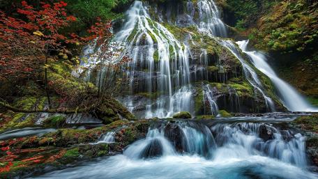 Panther Creek Falls, Gifford Pinchot National Forest wallpaper