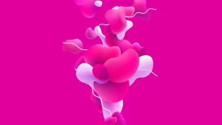 Pink abstraction wallpaper