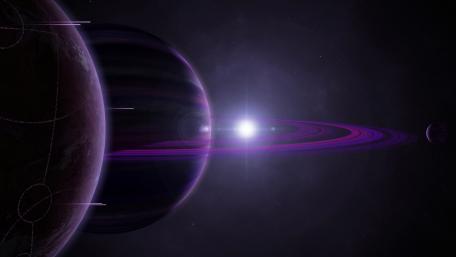 Purple space wallpaper