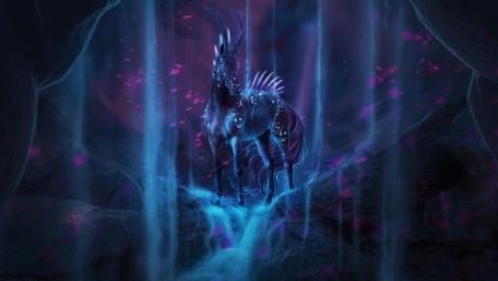 Mystical Creature in Ethereal Light wallpaper