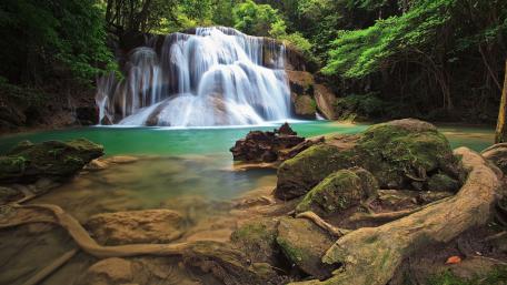 Huai Mae Khamin Waterfall wallpaper
