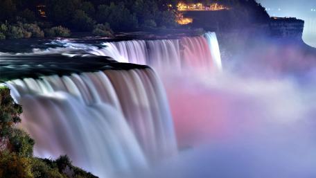 Majestic Waterfall Serenity wallpaper