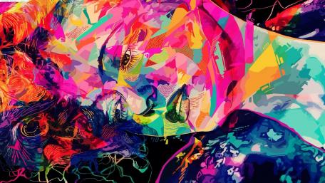 Abstract woman wallpaper