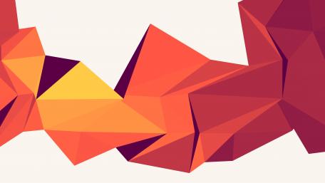 Vibrant Low Poly Landscape wallpaper
